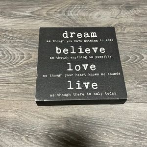 FREE Wall positive quote canvas